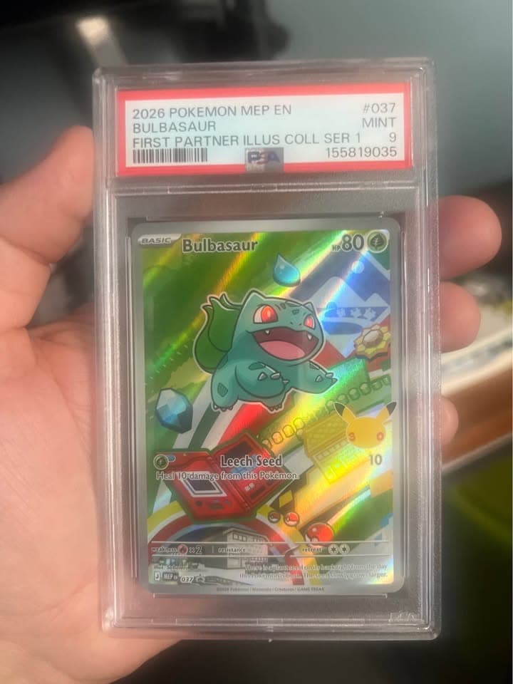 Bulbasaur 037 — First Partner Illustration Collection Series 1 Promo - PSA 9